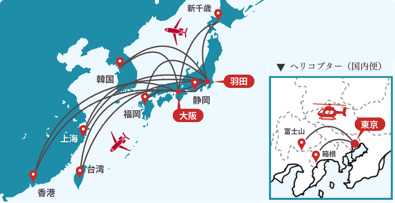 ※ Aircraft: Mustang / Route: Tokyo → Osaka